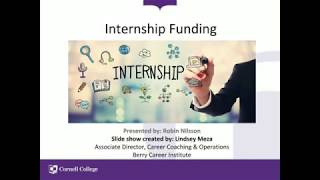 Internship Funding