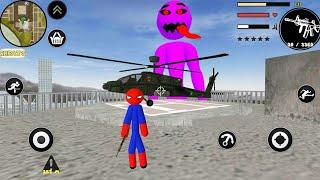 Spider Stickman Rope Hero Vice Town Gangster Crime #32 - Android Gameplay screenshot 3