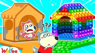 Which Playhouse Is the Best for Baby? - Wolfoo Makes DIY Pop It Playhouse for Kids | Wolfoo Family