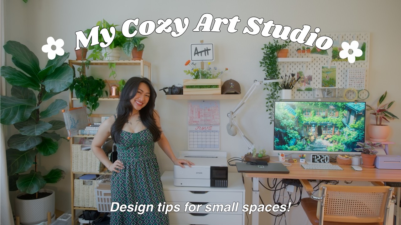 How I Turned My Room Into an Art Studio (& Why I'm Moving ☹) - YouTube