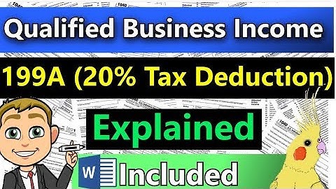 20% Business QBI Deduction Tax Rules Explained!  - Very Detailed