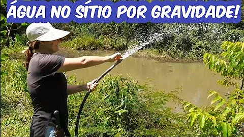 Como puxar água com mangueira gravidade?