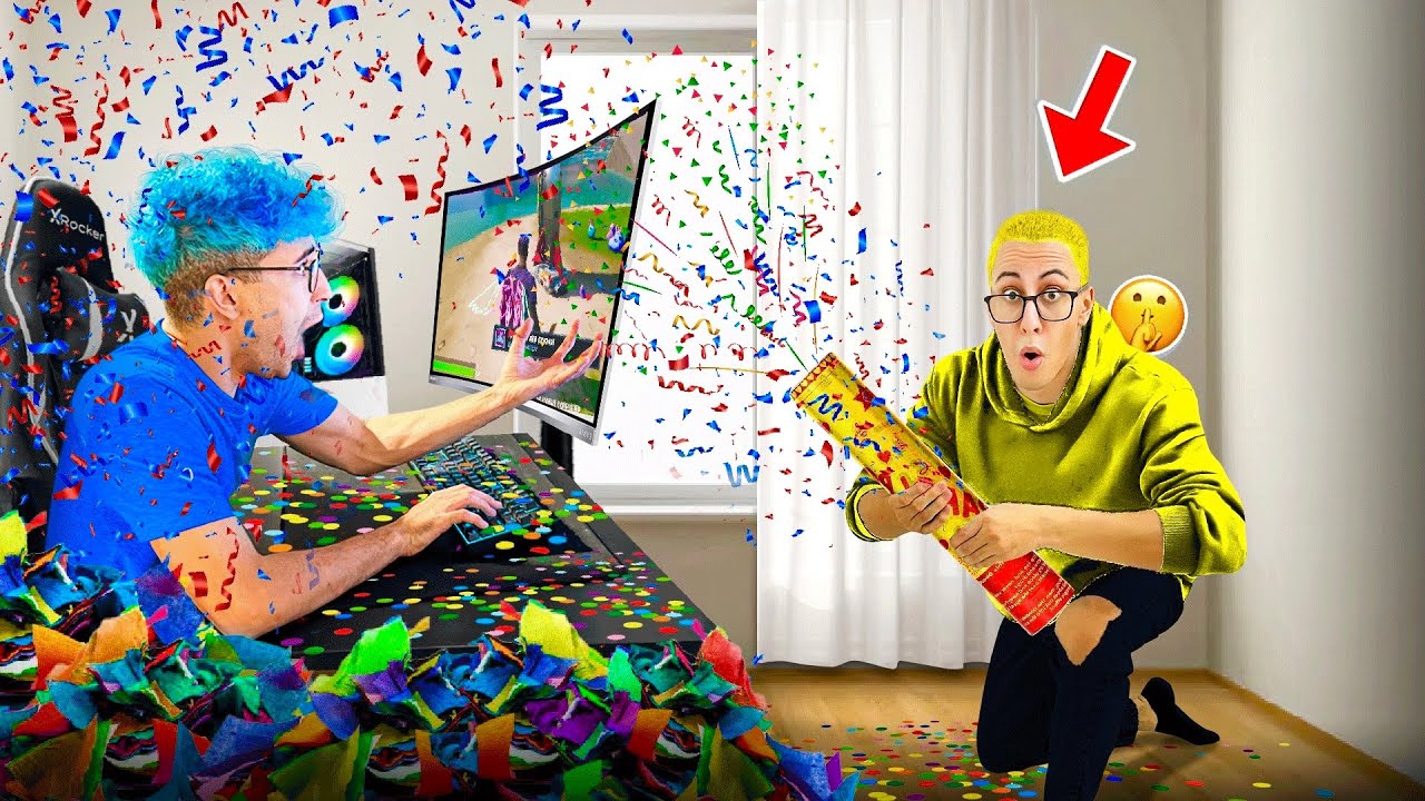 ROVINO le POSTAZIONI dei miei AMICI con i CORIANDOLI in STREAM HOUSE 2.0 *FlNlT0 MAL£*😂