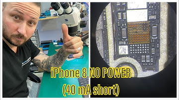 BASIC REPAIRS - iPHONE 8 WITH NO POWER AND NO BOOT - SHORT 40 mA