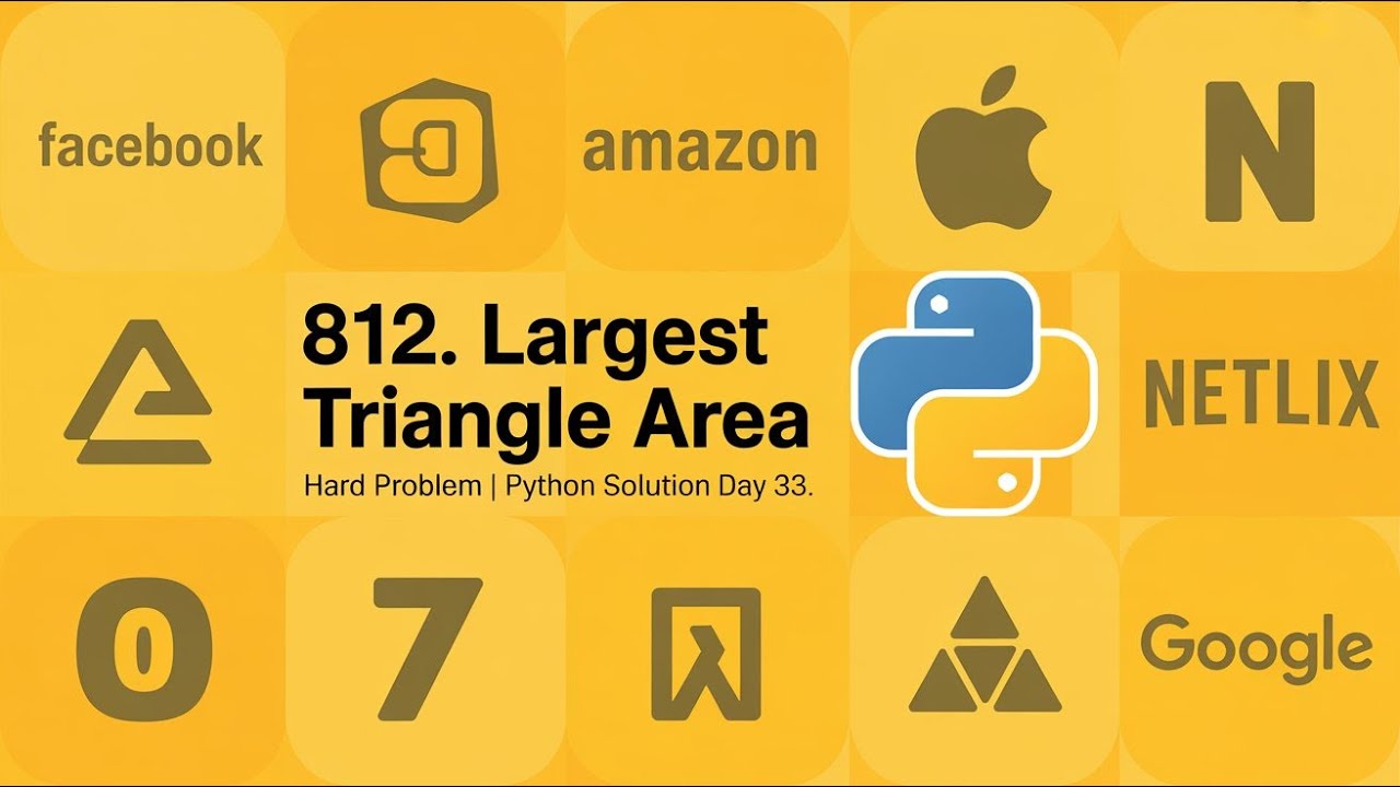 Leetcode 812 Largest Triangle Area #leetcode #codinginterview # ...