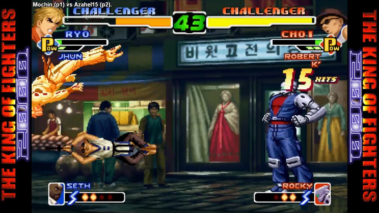 KOF 2000 Combo Choi ST Rocky Fightcade - YouTube