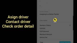 EASI Merchant - Asign driver, Contact driver, Check order detail screenshot 3