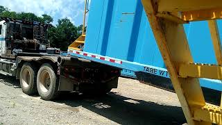 Dropping a frac tank