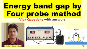 Vier-probemethode | Om de energiebandafstand van een bepaald halfgeleidermateriaal te bepalen | S...