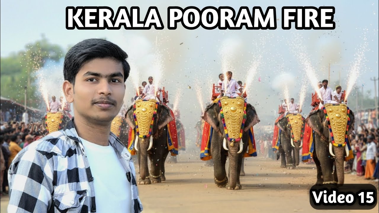 KERALA POORAM ON FIRE 🔥 | Kerala Vlog Hindi  