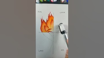 drawing Ember lumen 🔥 in 4 different elements ( pt. 2) #shorts #ytshorts @tushartt05