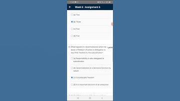 Principles Of Management assignment 6 nptel 2022