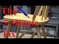 The 5 Minute Fix of a Broken Kitchen Chair