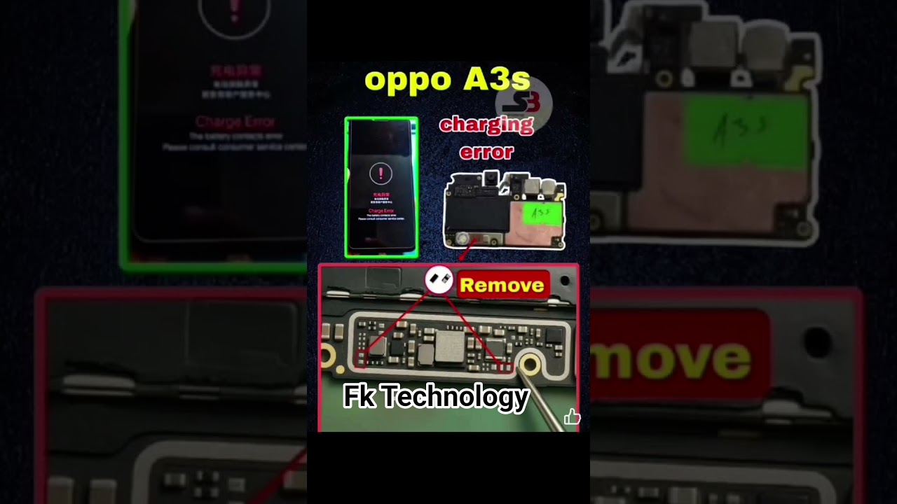 Oppo A3s Charging error solution