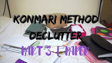KonMari Method Declutter - Part 3 | Paper
