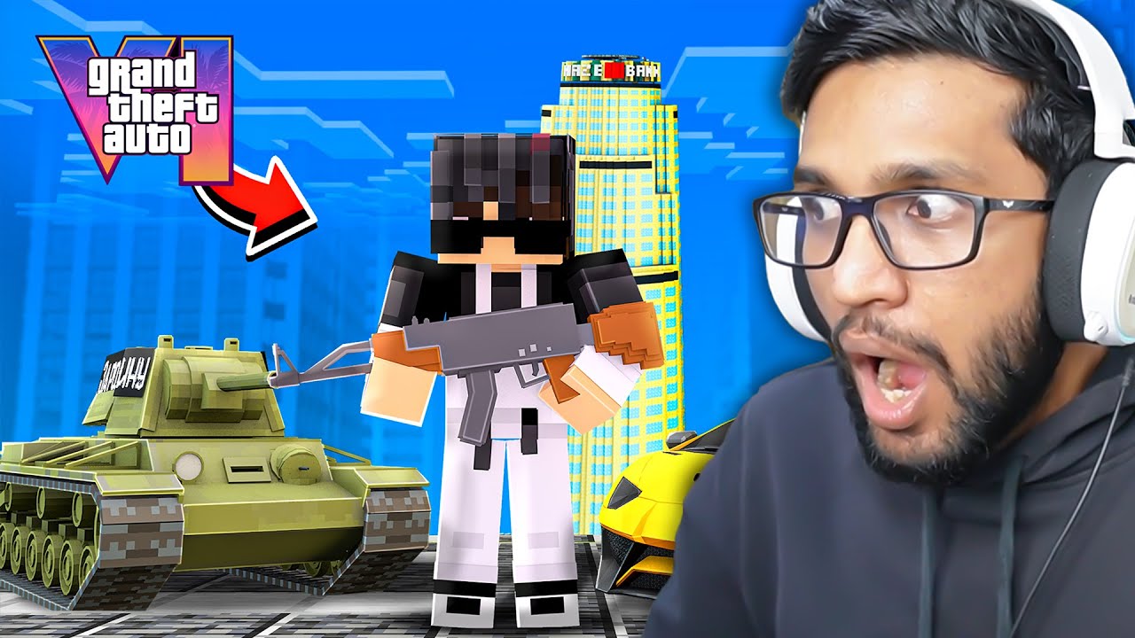 CONVERTING MINECRAFT TO GTA 6 WITH MODS !
