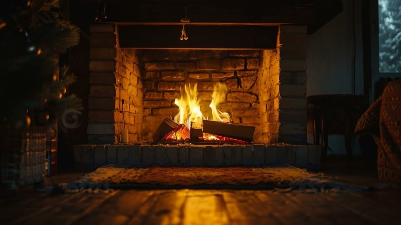 🔥 8 HOURS Fireplace Ambience – Deep Sleep, Brown Noise & Cozy Nights