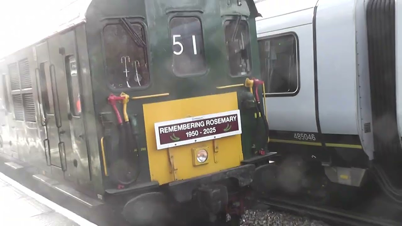 Hastings Diesel Class 1001 on The Remembering Rosemary Depart Windsor & Eton Riverside for Hastings