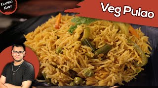 VEG PULAO | मसाला वेज पुलाव | Easy And Quick - One Pot Restaurant Style Rice Recipe | Flaming Knife