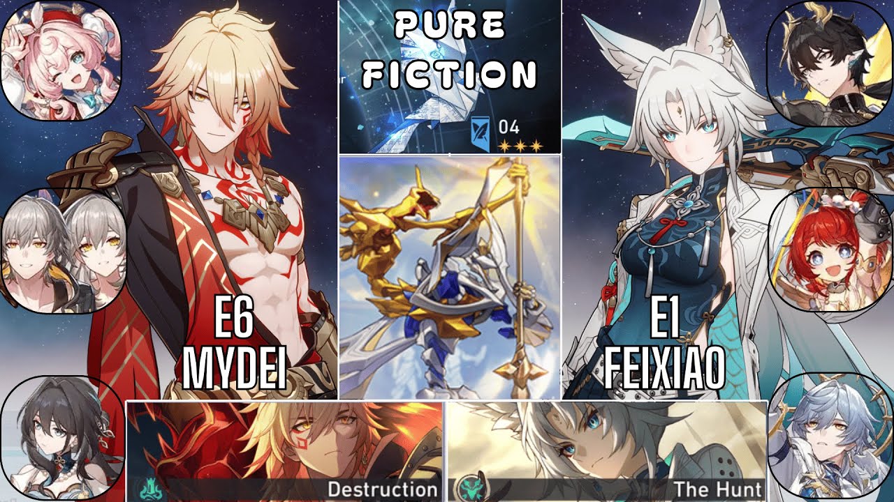 E6 Mydei & E1 Feixiao Pure Fiction Honkai Star Rail