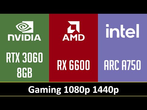 RTX 3060 8GB vs RX 6600 vs ARC A750 - Gaming 1080p 1440p