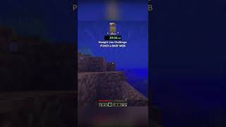 Minecraft Straight Line Challenge, But I Punch A Baby Mob