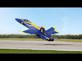 Insane Blue Angel F-18s Perform Extreme Low Pass