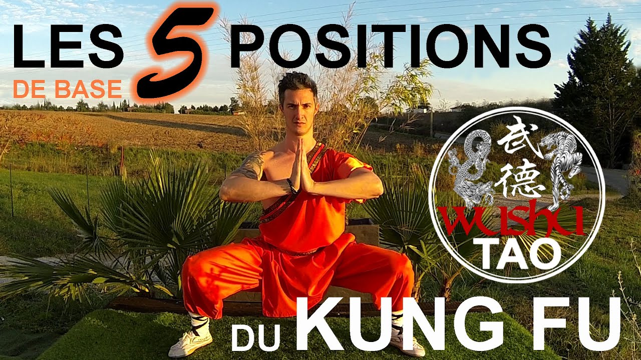 LES 5 POSITIONS DU KUNG FU  Tutoriel  Wushu Tao