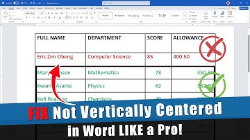 Vertically Center Text in MS Word Table Made Easy!