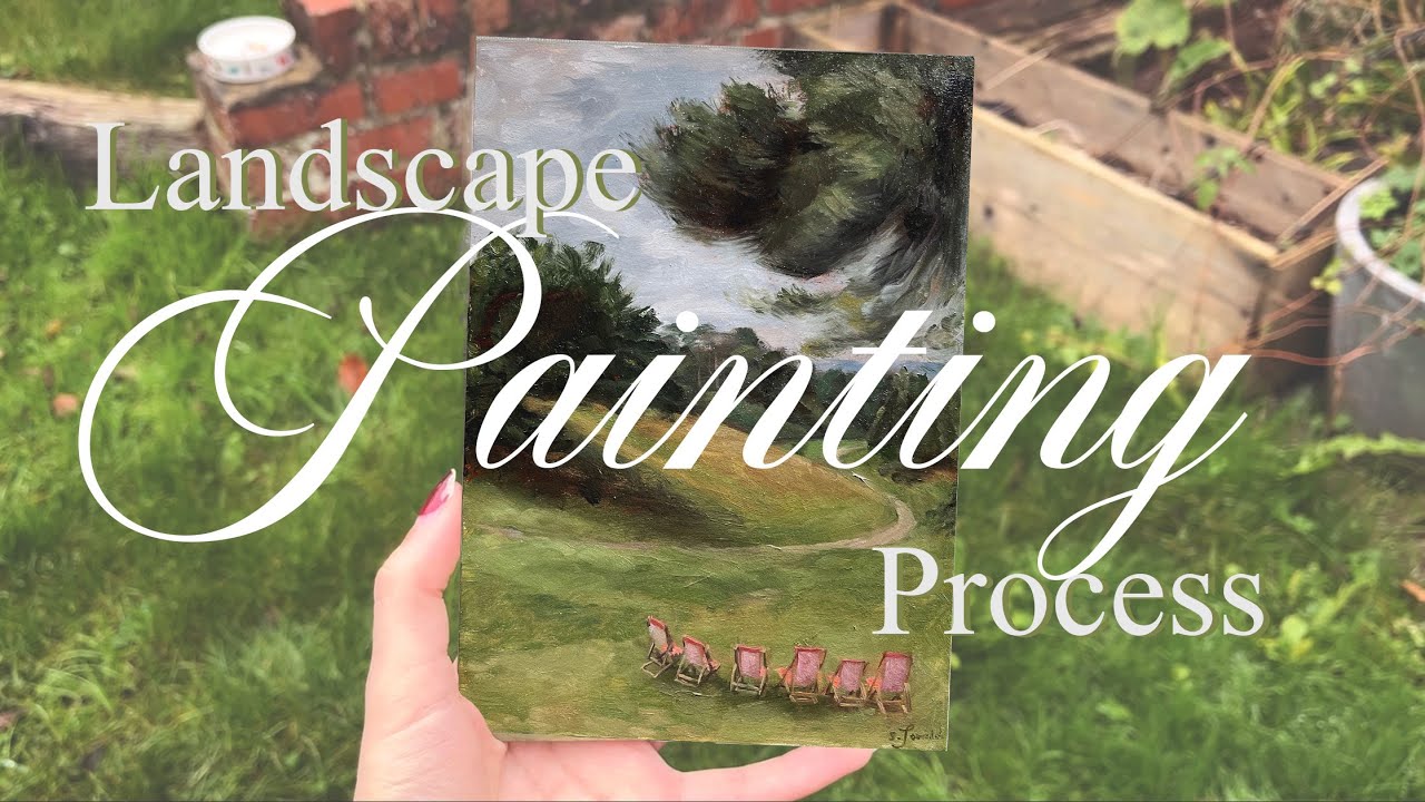 My oil painting process - A Suffolk Landscape 🌾