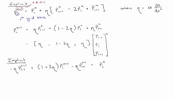 Review of implicit vs. explicit schemes