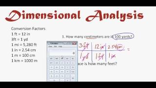 Unit Conversions Made Easy! aka Dimensional Analysis or Factor-Label Method