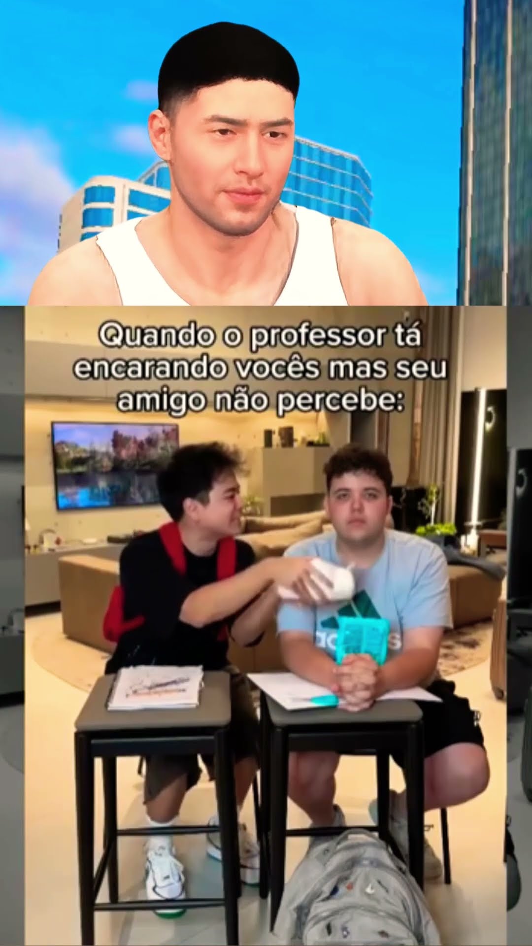 Tipos de pessoas na escola ? @MoriMura @ohdogzinn jg: flex city #shorts #shortsviral #flexcity