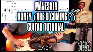 Måneskin - HONEY (ARE U COMING?) Guitar Tutorial