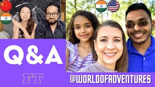Getting to know Prasanth & Margaret | Indian-American Couple | Q&A ft @WorldOfAnAdventure