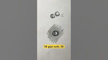 Cách vẽ giọt nước 3D đơn giản bằng bút chì ✏️ #drawing #tutorial #shorts