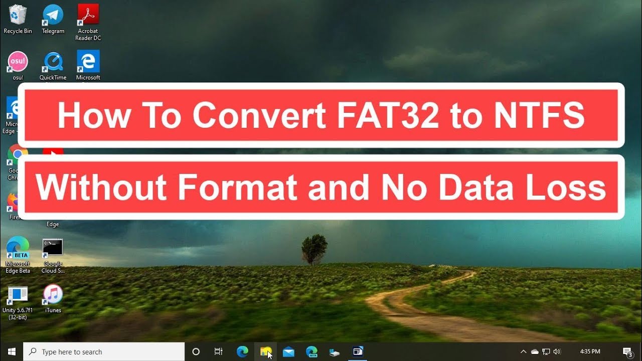 How To Convert FAT32 to NTFS Without Format and No Data Loss - YouTube