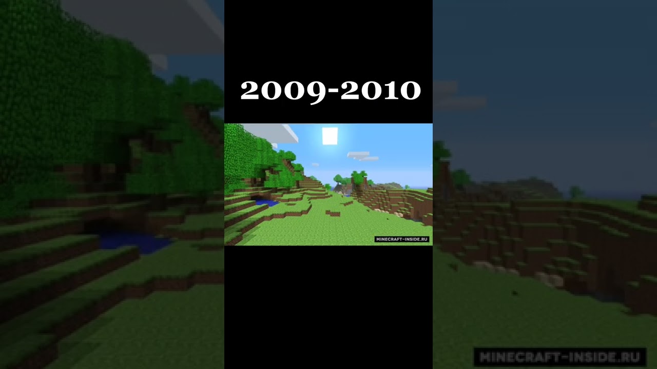 Minecraft evolution 2009-2022