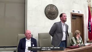 Dyer County Legislative Body Meeting March 2026