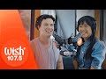 Abigail adriano and nigel huckle perform last night of the world live on wish 1075 bus