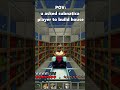 minecraft pov asked subnautica player to build a house #minecraft #subnautica #build