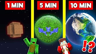 PLANET EARTH Build Battle Challenge In Minecraft - NOOB VS PRO - Maizen Mizen Mazien Parody