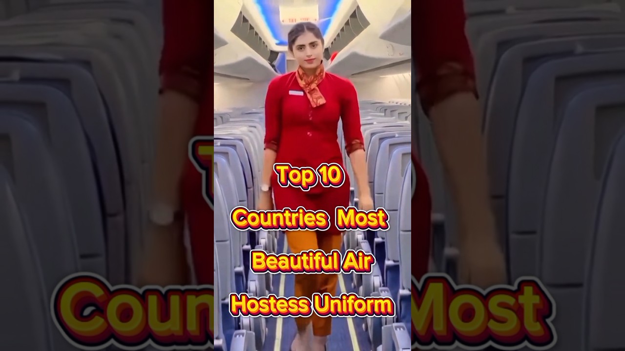 Top 10 Countries Most Beautiful Air Hostess Uniforms !!