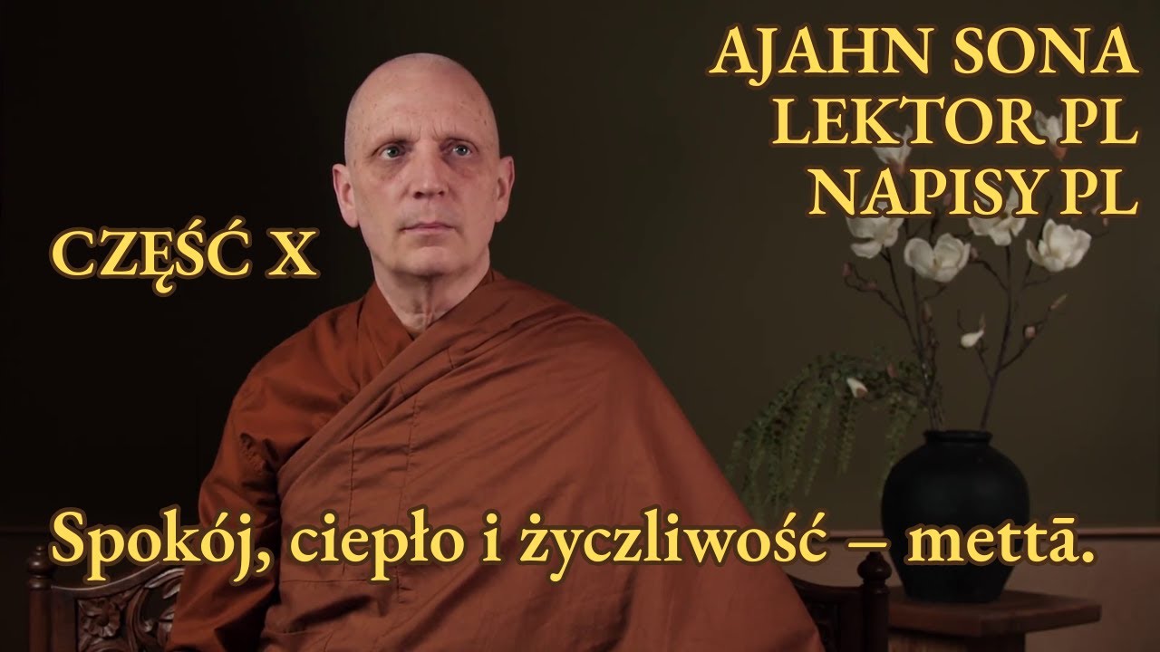 Ajahn Sona - Spokój, ciepło i życzliwość – mettā. (10/10) [LEKTOR/NAPISY PL]