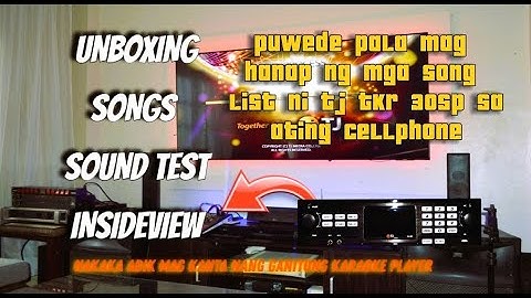 TJ Media TKR 305p, Unboxing, Insideview,Configuration Setup, Song test .