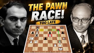 THE PAWN RACE TURNED DEADLY… THEN TAL DELIVERED 65.Ba5#! | Tal vs Bronstein 1967 screenshot 1