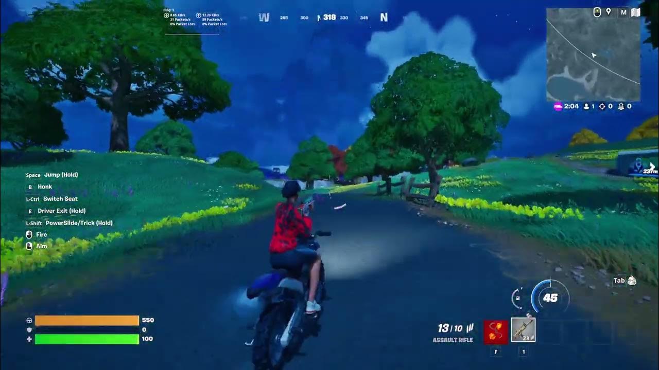 Fortnite Dirt Bike/Motorcycle Spawn Locations (Scar is back) (Fortnite