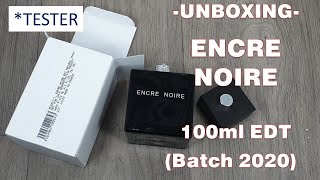 Unboxing Encre Noire by Lalique (2020 batch) **Tester