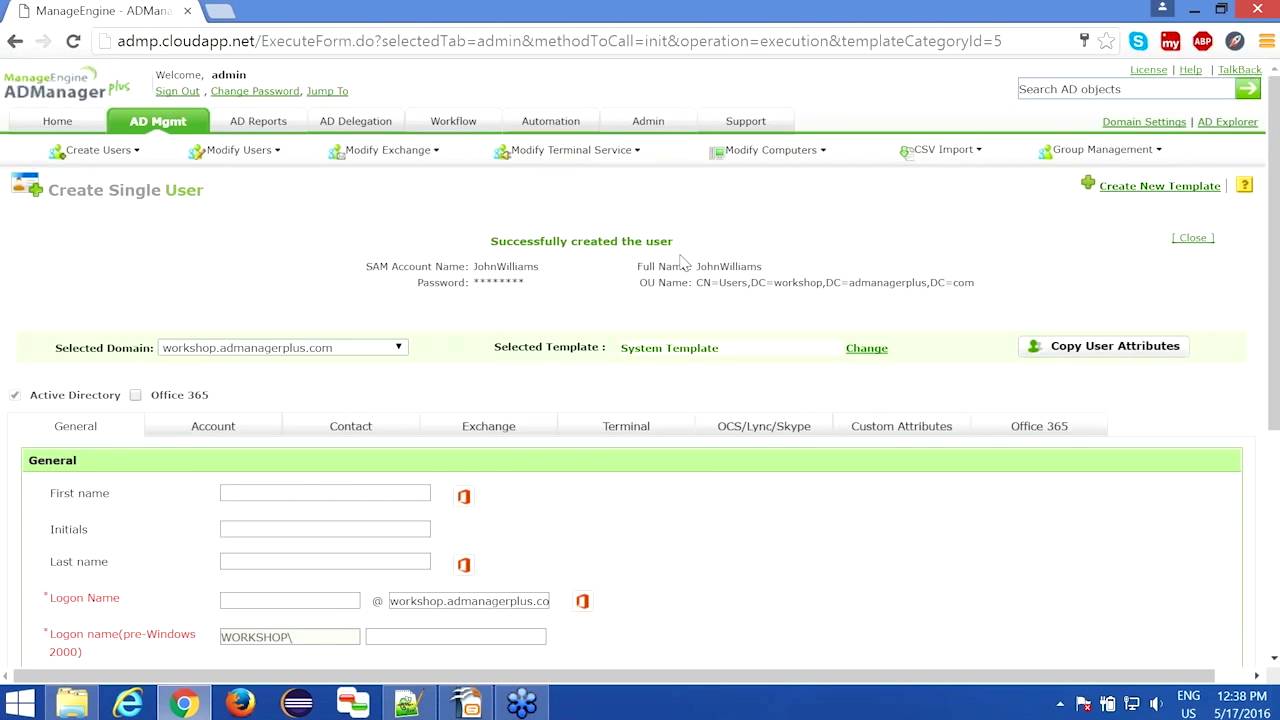 Streamline management of AD users, Office 365 licenses & Exchange mailboxes