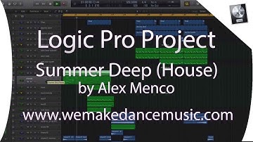 Logic Pro X Template - House - Summer Deep by Alex Menco www.wemakedancemusic.com